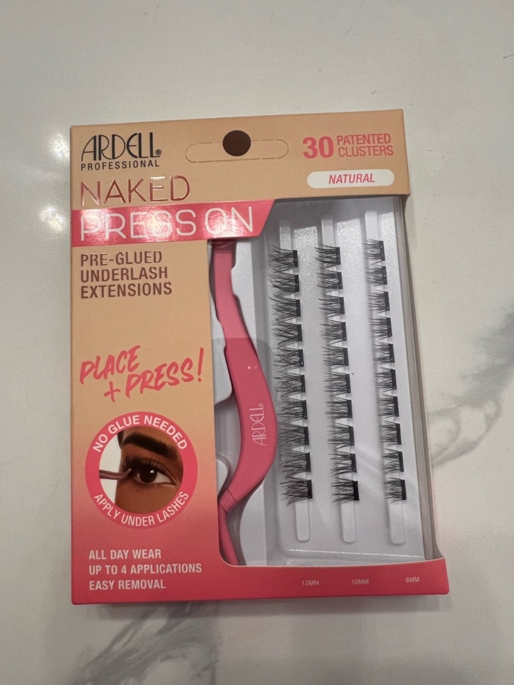 Ardell Naked Press-On Underlash Clusters - Black & Natural Pink Accent